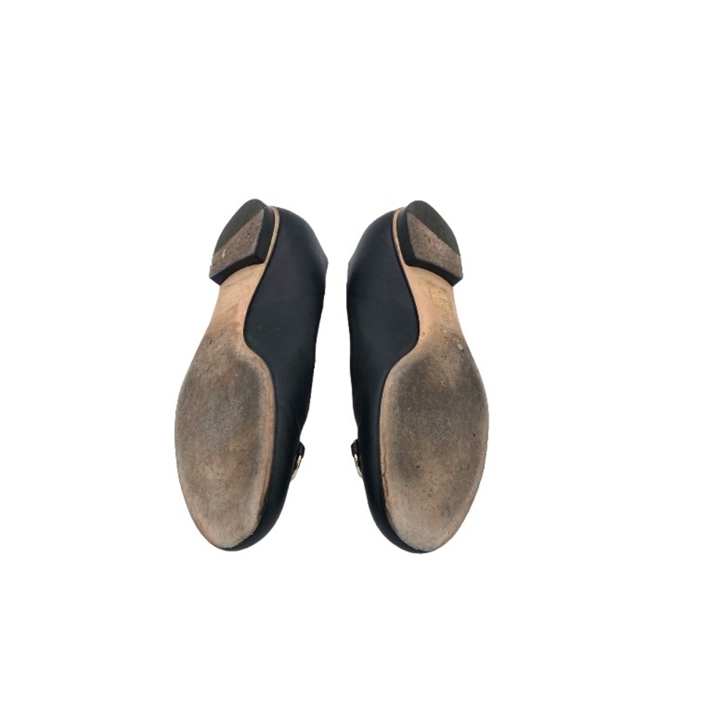 Gucci Black Leather Horsebit Flats - Picture 6 of 7
